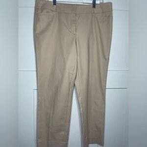 LOFT Marisa cropped khaki trousers, NWT